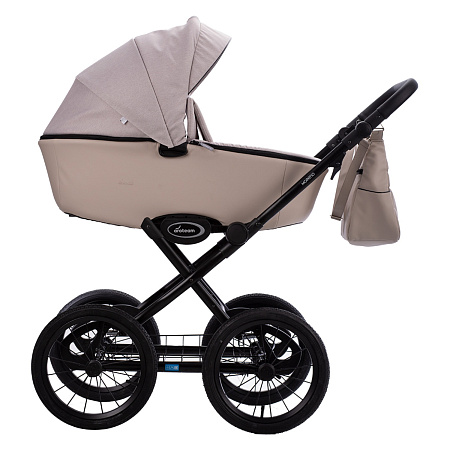 Коляска MORENO SL 2в1 (AroTeam) (09 (св.бежевый+св.бежевая кожа))