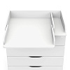Комод Сириус-2 WOOD 804 ПВХ с шариковыми направляющими (аляска белая)