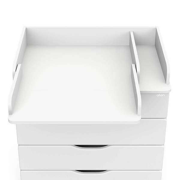 Комод Сириус-2 WOOD 804 ПВХ с шариковыми направляющими (аляска белая)