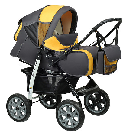 Коляска AMELIA I (Alis) (Am 12 (серый+шалфей))