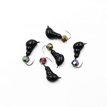 Мормышка безнасадочная ЯМАН "Муравей с ушком", вес 1,2 г, кристалл хамелеон (уп. 5 шт.)