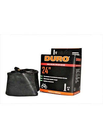 Велокамера 24" DURO 24х2,5/2,6/2,75/3,00 А/V-48 двойной обод/DAB01001