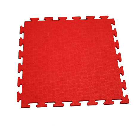 Маты - пазлы для фитнесса и тренажеров, 50 х 50 1 элемент КРАСНЫЙ