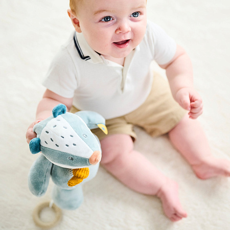Игрушка мягкая Nattou Musical Soft toy FELIX & LEO Барсук музыкальная 595049