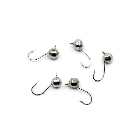 Мормышка вольф. точеная "ЯМАН" Дробь с ушк., р.4, вес 0,7, цв. никель (уп. 5 шт.)