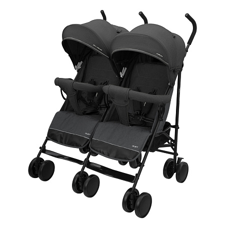 Коляска-трость DUET (6кол.(13,5см), несъемн.бамп.)(упак.1 шт.)(Indigo) (мульти)