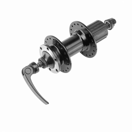 Втулка задняя D472SBT-SC 36Н диск./эксц. под касс./8-10 скор./промподшип./алюм./чёрная/130271