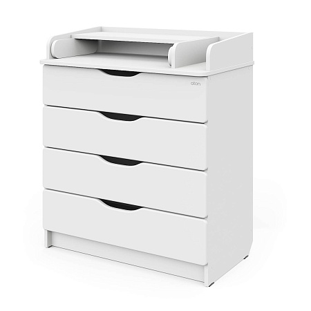 Комод Сириус-2 WOOD 804 ПВХ с шариковыми направляющими (аляска белая)