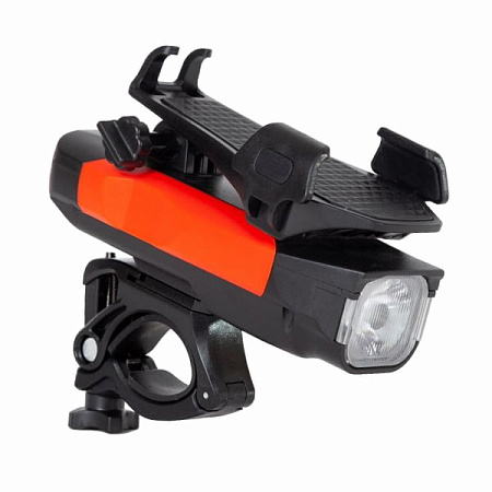 Фонарь передний STG B752 550lm 4000mAH с держателем д/телефона Х103264