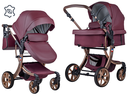 Коляска трансформер Aimile Original Autumn (Сладкая Вишня / Sweet Cherry, арт.АА-3)