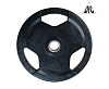Диск обрезиненный DFC, чёрный, с хватом, 51мм, 20кг