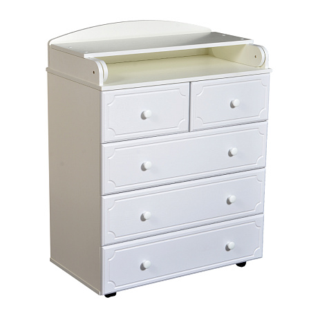 Комод с пел. доской "Ульяна-6" МДФ 800/5 (венге-слоновая кость)