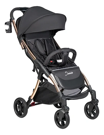Коляска детская прогулочная Farfello Sunrise (Golden Black/Черный на золоте FS-002)