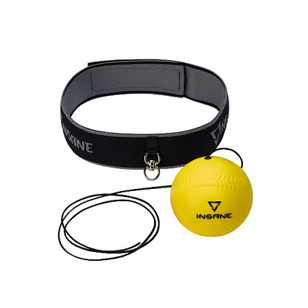 Мяч боевой INSANE IN23-FB103 на резинке, желтый, 80 г, 70 мм