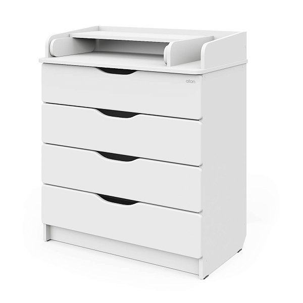 Комод Сириус-2 WOOD 804 ПВХ с шариковыми направляющими (аляска белая)