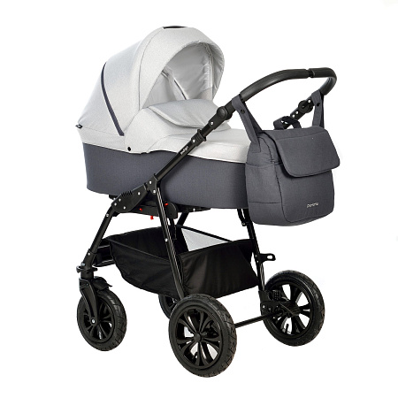 Коляска CHARLOTTE Sity 2в1 (Indigo) (Cs 05 (т.серый+св.серый))