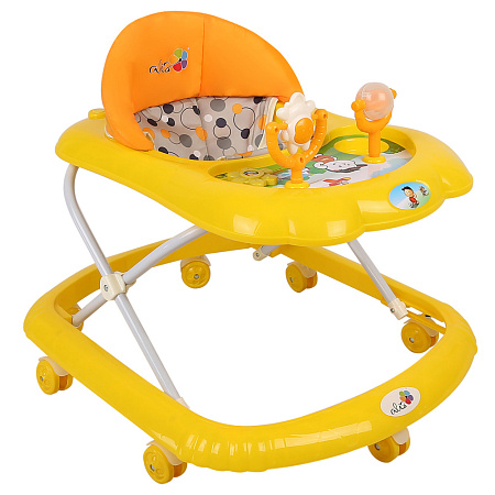 Ходунки "Верный друг", 7 колес, муз. игрушки, (упак.7 шт.) (Alis) (бежевый-белый)