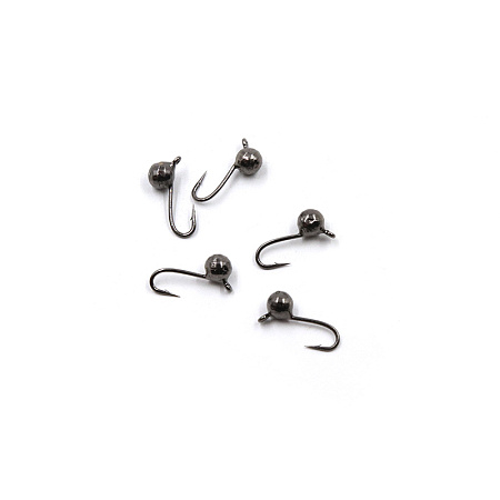 Мормышка вольф"ЯМАН"Шар фигурный с ушком, р.2,5, вес 0,20 цв.черн. никель(уп.5 шт.)