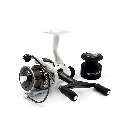 Катушка безынерционная Namazu White Fish WF4000, 4+1 подш., метал. шпуля + запасная графит. шпуля/20