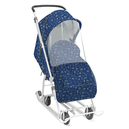 Коляска комбинированная Наши Детки 3-1К (упак. 2 шт.) (сиреневый Снежинки арт.НДТ3-1К/СН)