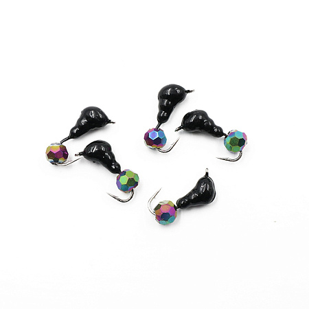 Мормышка безнасадочная ЯМАН "Муравей с ушком", вес 0,6 г, кристалл хамелеон (уп. 5 шт.)