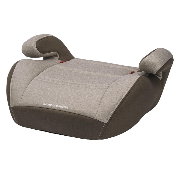 Автокресло-бустер INDIGO CROSS, группа 3 (22-36 кг), (упак.10 шт.) (бежевый-коричневый)