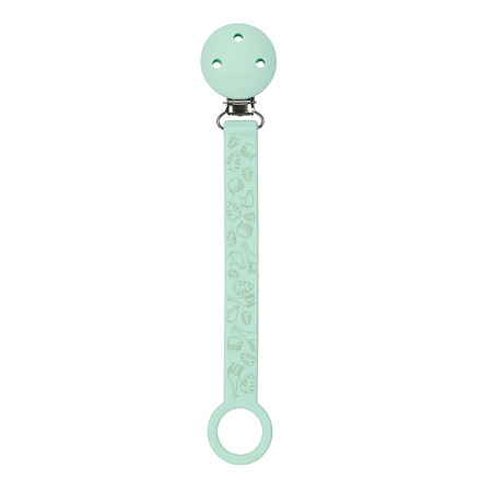 Держатель Nattou для фиксации соски Pacifinder Lapidou printed mint green 875561