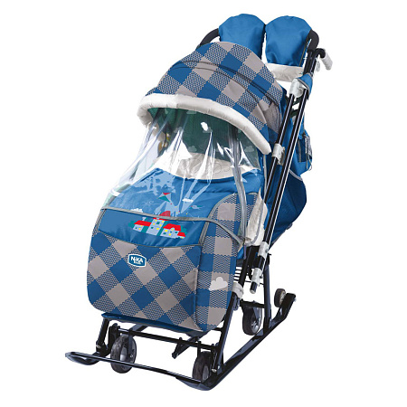 Коляска комбинированная Наши Детки 5-2 (упак. 2 шт.) (вишневый в клетку)