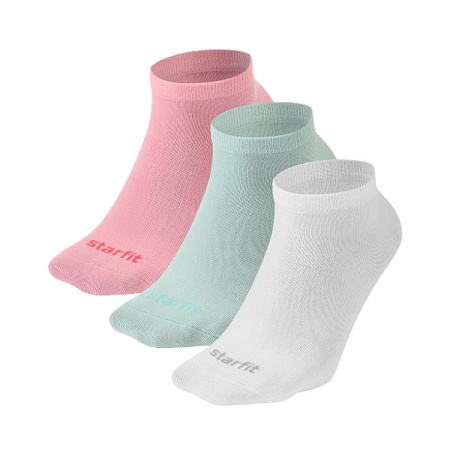 Носки спортивные Starfit Soft SCS2563PW, мультиколор, 35-38, 3 пары
